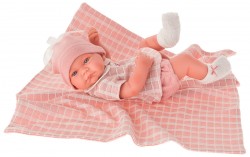 5046P Кукла пупс Дафна в розовом, 42 см, виниловая