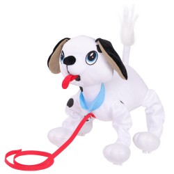 245284 Интерактивная мягкая игрушка собачка на поводке Далматин