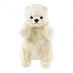 7158 Медведь белый (игрушка на руку), 31 см
