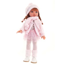 25085 Кукла модель Эльвира в розовом, 33 см, виниловая
