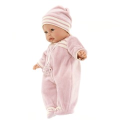 14155 Кукла озвученная Бимба на розовом одеяле, 37 см, плачет, мягконабивная